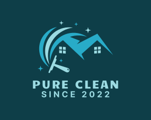 Household Wiper Cleaning logo design