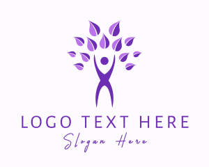 Therapy - Wellness Spa Tree Clinic logo design