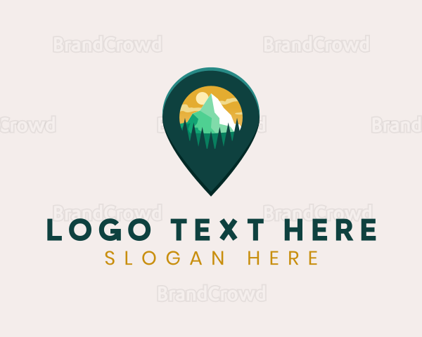 Mountain Travel Destination Logo