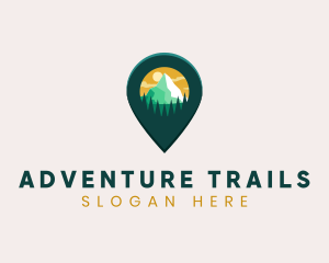 Mountain Travel Destination logo design