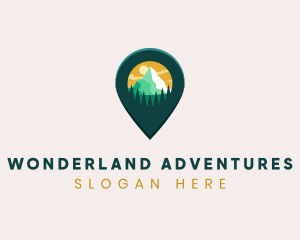 Mountain Travel Destination logo design