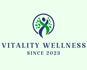 Nature Wellness Human  logo design