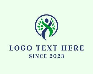 Nature Conservation - Nature Wellness Human logo design