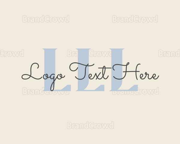 Elegant Beauty Cursive Logo