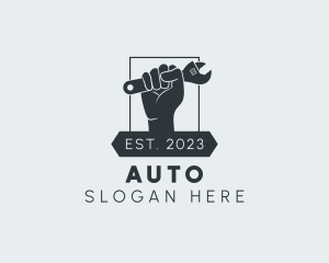 Tools - Automotive Maintenance Wrench logo design