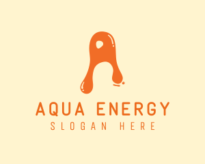 Liquid Soda Letter A logo design