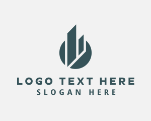 Property Developer - Building Hotel Property logo design