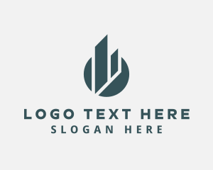 Office Space - Building Hotel Property logo design