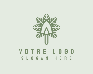 Nature Leaf Shovel Logo