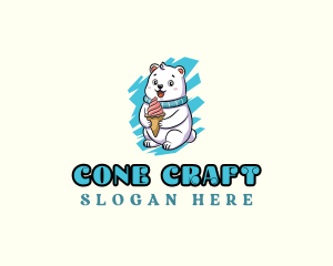 Polar Bear Ice Cream logo design