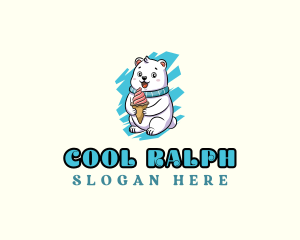 Polar Bear Ice Cream logo design