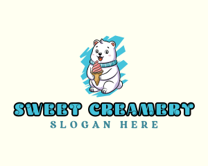 Polar Bear Ice Cream logo design