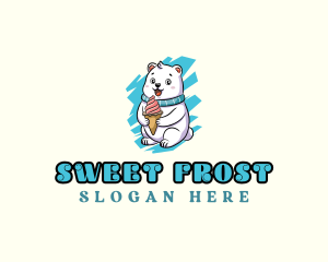 Polar Bear Ice Cream logo design