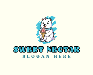 Polar Bear Ice Cream logo design