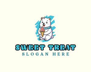 Polar Bear Ice Cream logo design