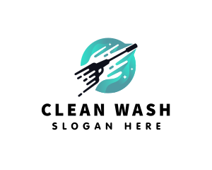 Pressure Washer Cleaning Equipment logo design