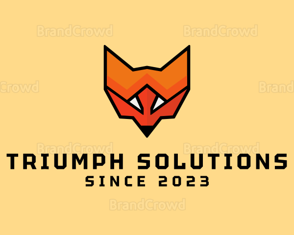 Geometric Modern Fox Logo