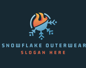 Cold Snowflake Heat logo design