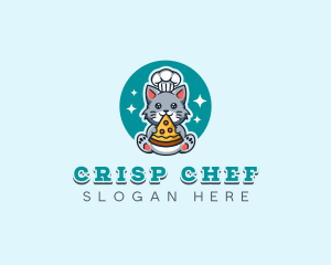 Cat Pizza Culinary logo design