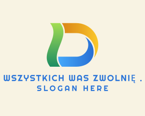 Digital Colorful Letter D Company Logo