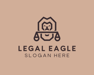 Lawmaker - Lion Scale Law logo design