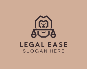 Law - Lion Scale Law logo design