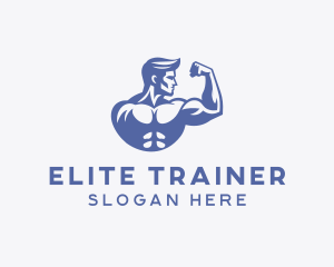 Bicep Flex Workout logo design