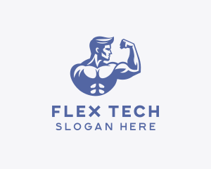 Bicep Flex Workout logo design