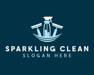 Cleaner - Housekeeping Sanitation Cleaner logo design