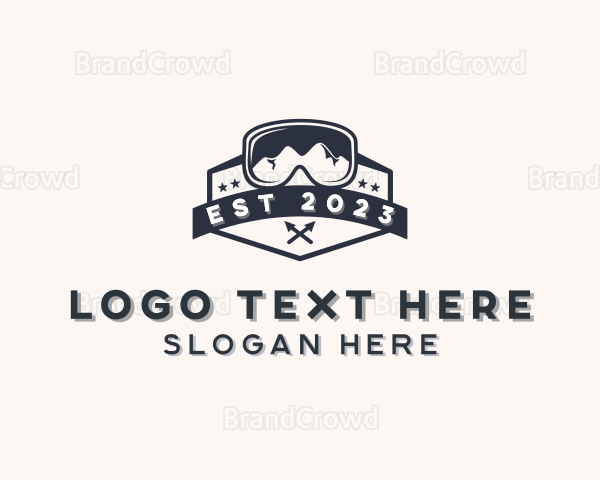 Outdoor Hiking Goggles Logo