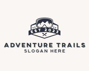 Outdoor Hiking Goggles logo design