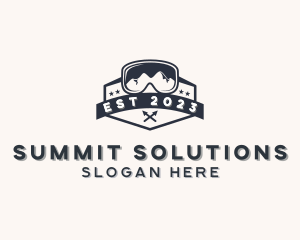 Outdoor Hiking Goggles logo design