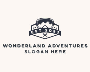 Outdoor Hiking Goggles logo design