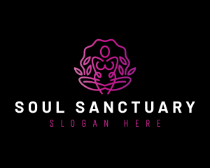 Spirituality - Yoga Human Meditation logo design