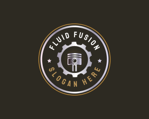 Piston Auto Engine  logo design