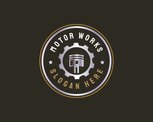 Motor - Piston Engine Maintenance logo design