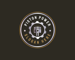 Piston - Piston Engine Maintenance logo design