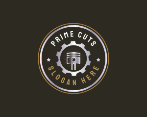 Engine - Piston Engine Maintenance logo design