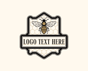 Honey - Honeycomb Bee Apothecary logo design