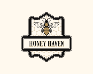 Honeycomb Bee Apothecary logo design