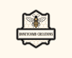 Honeycomb Bee Apothecary logo design