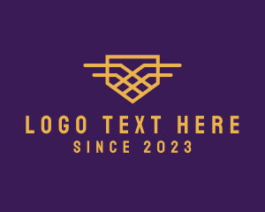 Winged - Pocket Wings Pattern logo design