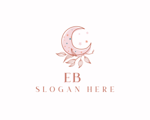 Boutique - Moon Bohemian Leaf logo design