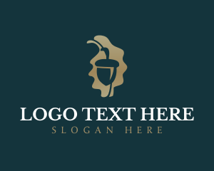 Oak - Acorn Oak Leaf logo design