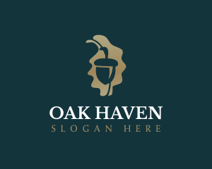 Oak - Acorn Oak Leaf logo design