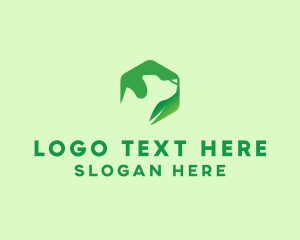 Green Leaf Dog Logo