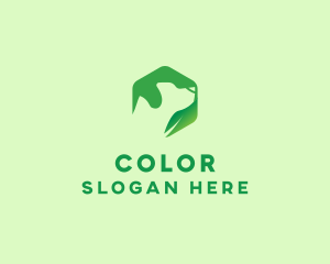 Green Leaf Dog logo design