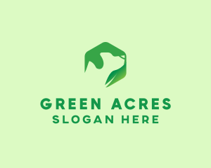 Green Leaf Dog logo design