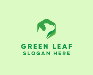 Green Leaf Dog logo design