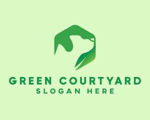 Green Pet Dog logo design